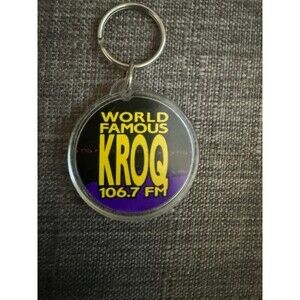 Vintage 90’s World Famous KROQ Radio Station Keychain